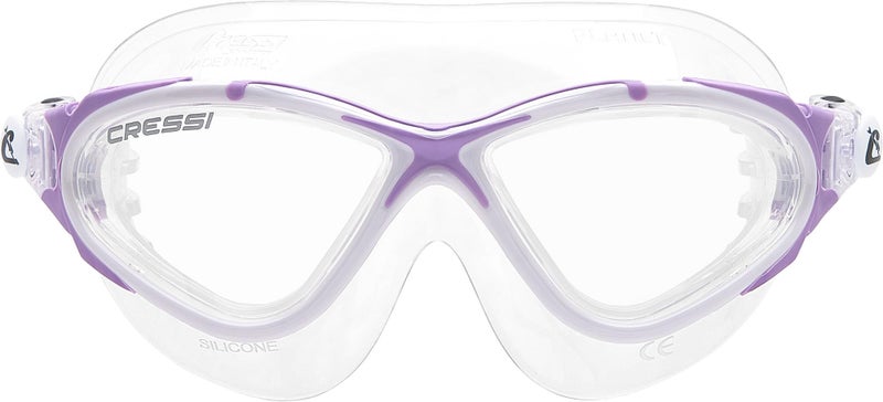 Cressi Planet Swim Goggles ClearWhiteLilac Clear lens - Image 2