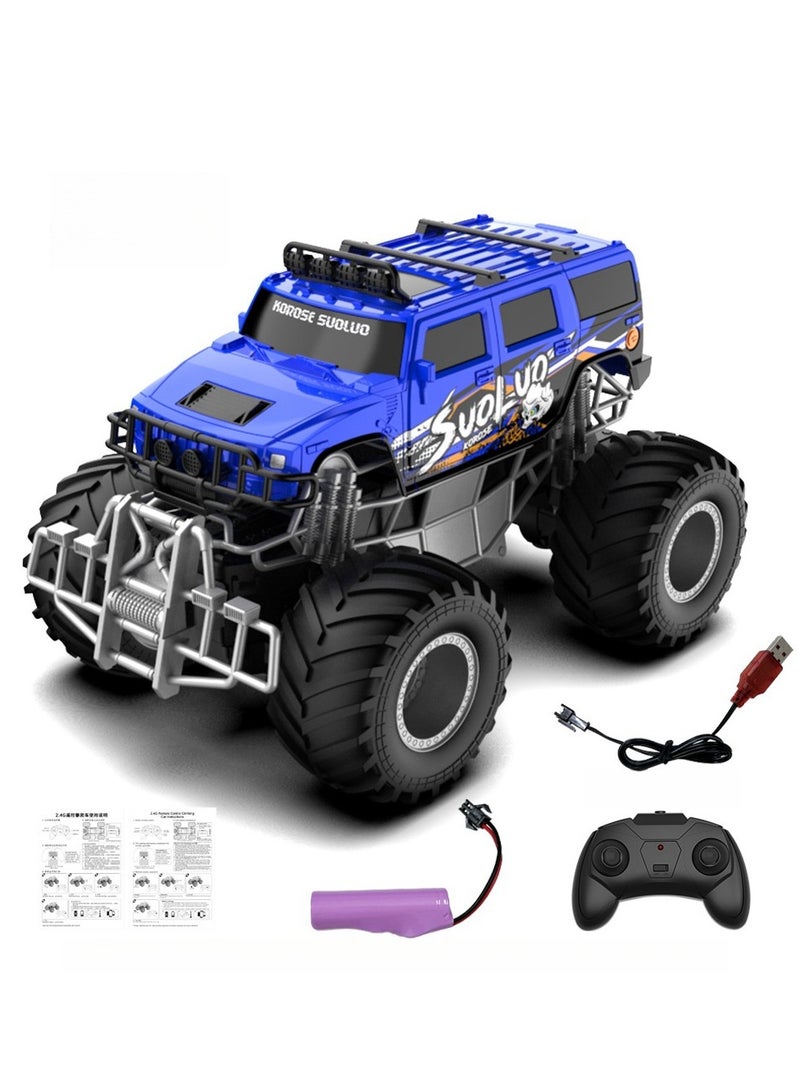 JJRIC 2.4G Rmote Control Off-Road Climbing Car Graffiti Monster Pickup Truck Model Remote Control Car Children's Toy - Image 1