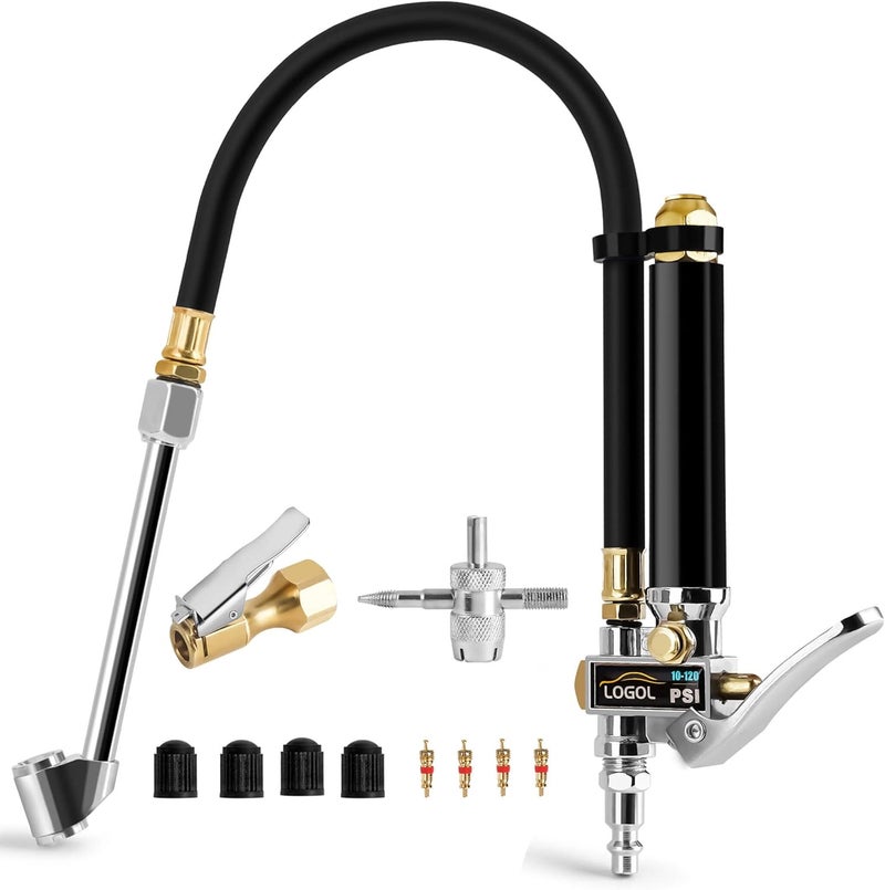 LOGOL Tire Inflator with Pressure Gauge - Image 1