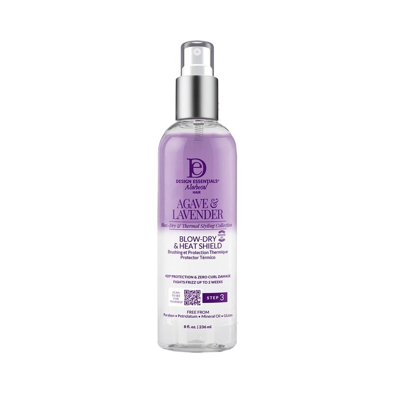 Design Essentials Agave & Lavender Moisturizing Blow-Dry & Styling Primer, 8 Ounce - Image 1