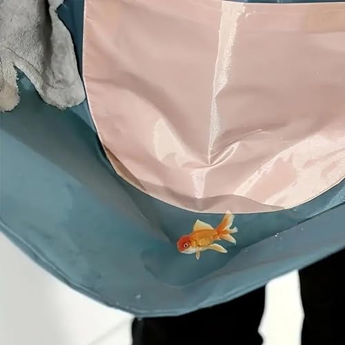 CLUZE Waterproof Apron Oil-proof Two Sides Coral Fleece Hand Wipeable Apron Kitchen Supplies (Pink) - Image 5