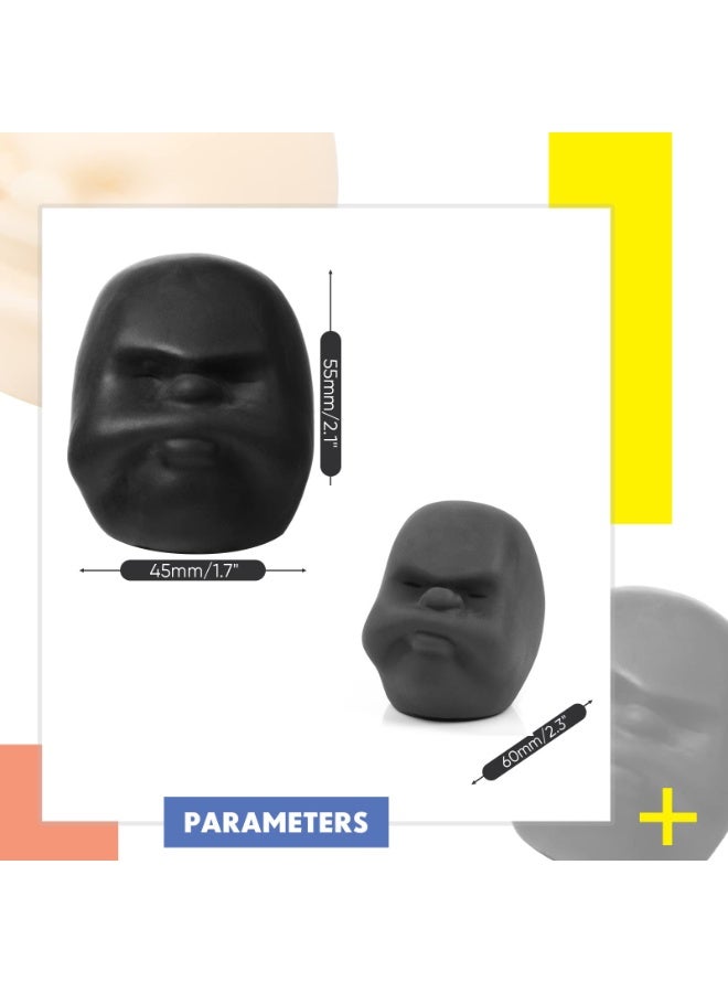 NajmStyle Funny Human Face Emotion Balls - Fidget Stress Relief Squeeze Balls for Kids & Adults, Sensory Toys for Autism - Image 4