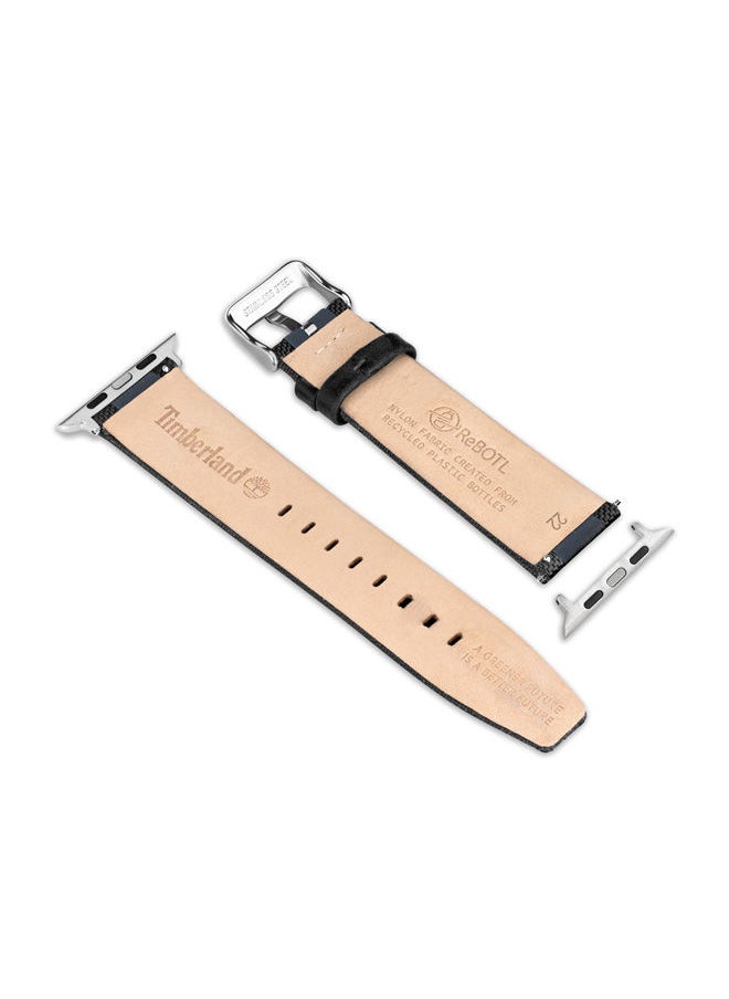 Timberland - Timberland Arnett Black & Blue ReBOTL Unisex Universal Watch Strap 22mm - TDOUS0001702 - Image 1