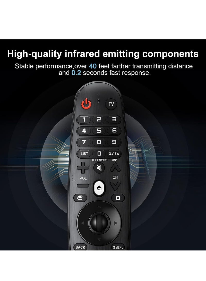 Universal Remote Control for LG Smart TV Magic Remote Replacement, with Buttons for Netflix Prime Video【NO Voice and Pointer Function】