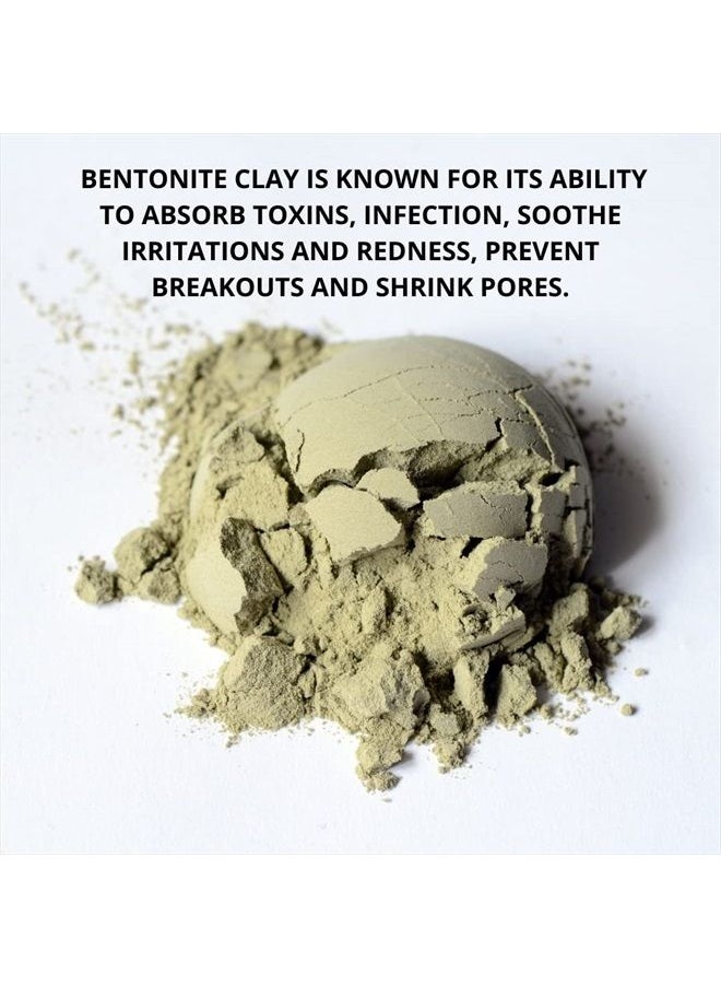 Smart Solutions Calcium Bentonite Clay Food Grade, 2 lb Pure Indian Healing Clay - All Natural for Internal and External Use | DIY Facial Treatments, Deodorants, Hair Masks  - Image 3