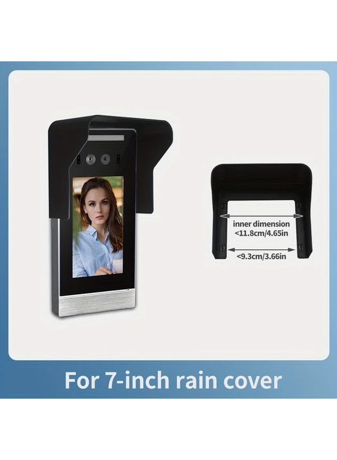 Heavy Duty 3D Printed Doorbell Cover Black Protector Compatible With Video Doorbell Cameras And Smart Keypads 1pc - Image 3