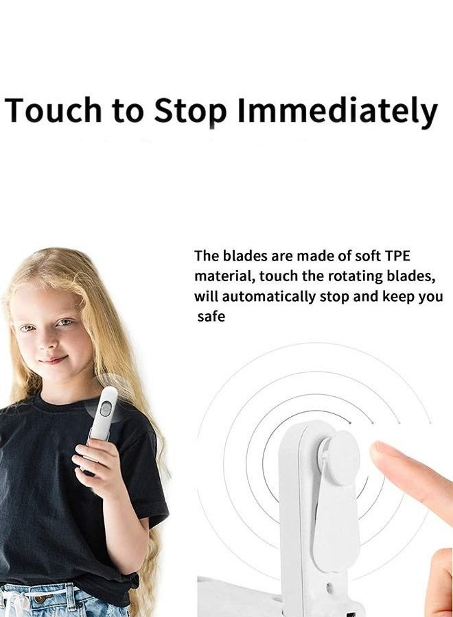 general Handheld Mini Fan, 3 IN 1 USB Rechargeable Portable Fan [12-19 Working Hours] with Power Bank, Flashlight, Pocket Design for Travel/Summer/Concerts/Lash, Gifts for Women - Image 3