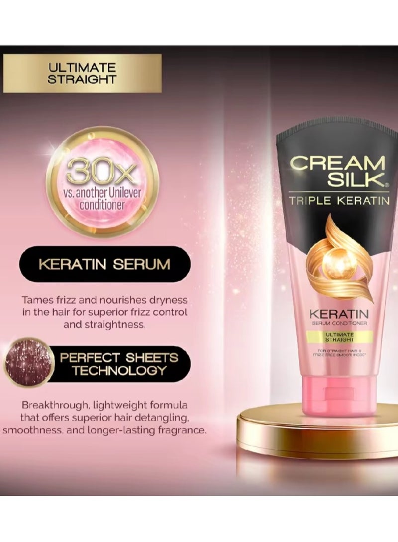 كريم سيلك [مجموعة من 2] بلسم كريم سيلك تريبل كيراتين سيروم ألتيميت ستريت 170 مل - Image 4