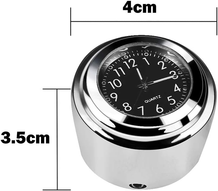 MASO Motorcycle Handlebar Clock and Thermometer Set - Image 2