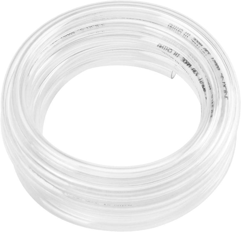 Eastrans 25ft x 1-1/4" ID Clear Vinyl Tubing, Flexible Hybrid PVC Tubing Hose, Lightweight Plastic Tube UV Chemical Resistant Vinyl Hose, BPA Free and Non Toxic - Image 1