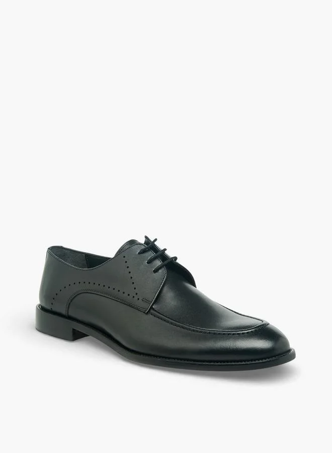 DUCHINI Men Lace-Up Leather Derby Shoes