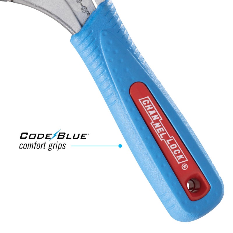 Channellock 6WCB 6-Inch WideAzz Adjustable Wrench, CODE BLUE - Image 4