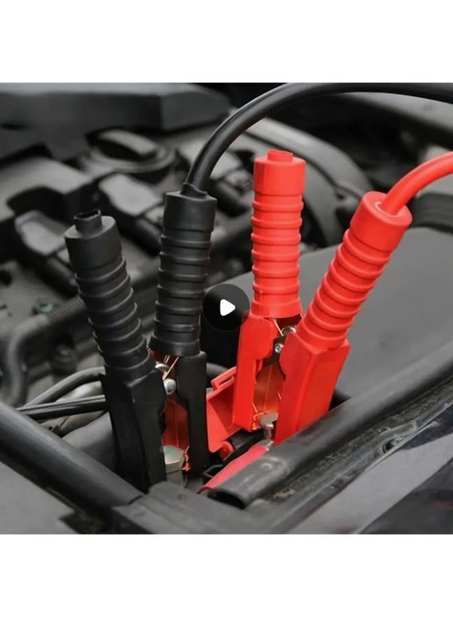 جويبا كابلات توصيل لبطارية السيارة 3M 500A، أسلاك توصيل طويلة جدًا لبطارية السيارة شديدة التحمل مع حقيبة تخزين، مشابك مرمزة بالألوان لشاحنة شاحنات البنزين والديزل - Image 4