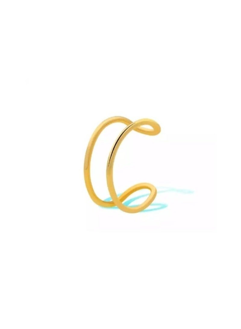 Ruby Art Gold 18K Pure Gold Women's Earring – Elegant Lightweight  - 0.46 Gram - Image 1