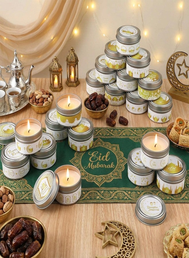 ميتلي مجموعة شموع معطرة من إم تي لي، ٢٠ قطعة، شموع عيد، وزن كل منها ١ أونصة، ديكور إسلامي للتأمل، هدايا رمضانية إسلامية للعائلة والمنزل، هدايا لحفلات العيد، روائح متنوعة (متعددة الألوان). - Image 4