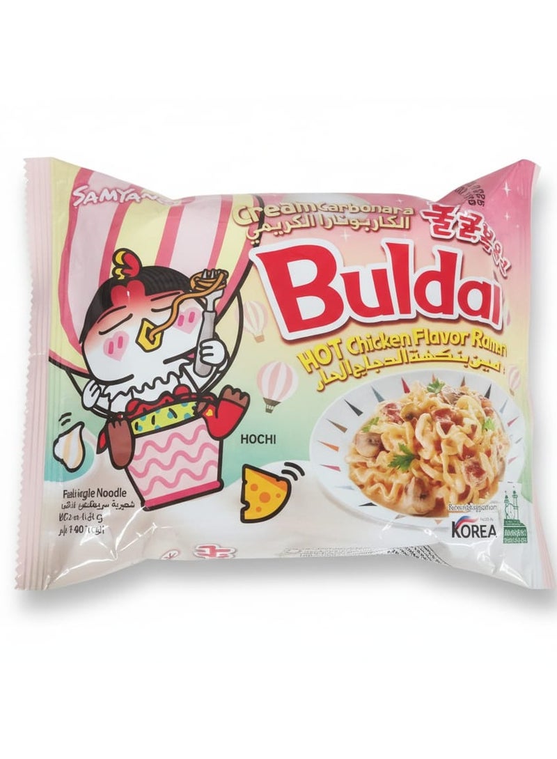 Samyang Buldak Cream Carbonara Hot Chicken Flavor Ramen, 140g