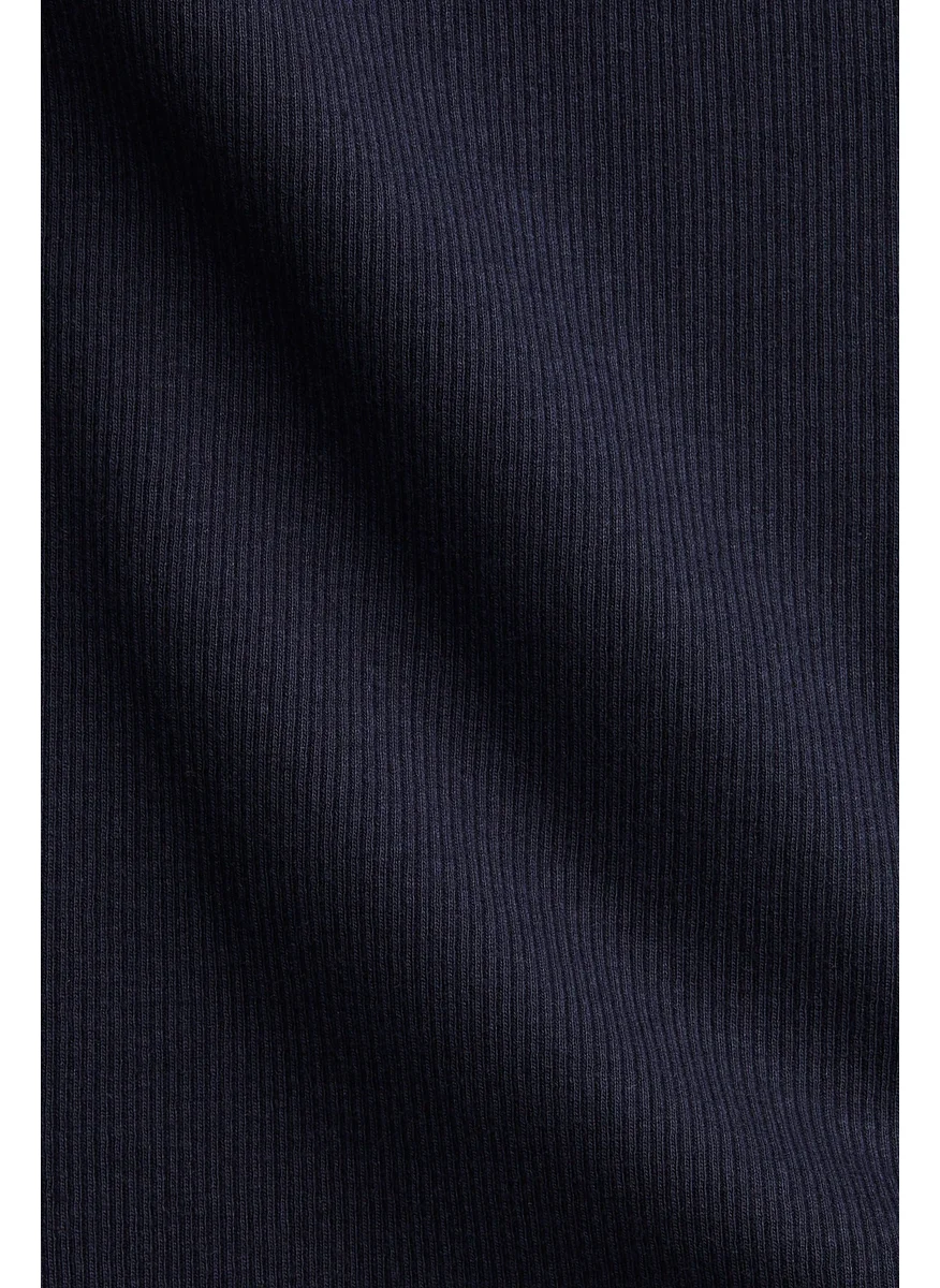 اتش اند ام Ribbed Off-The-Shoulder Top