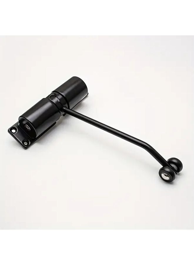 Black Heavy Duty Automatic Door Closer Manual Power Free Easy Install Non Slowing Mechanism - Image 4
