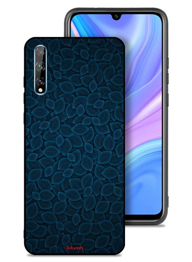 Tolwak Huawei Y8p Protective Case Cover Digital Art Leaves Pattern - Image 1