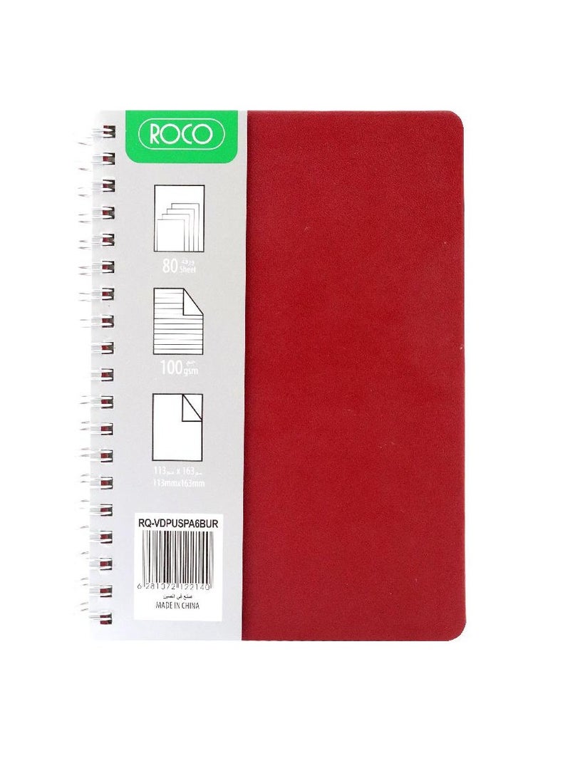 ROCO Notebook Leatherette11.3 X 16.3 cm80 Sheets - Image 1