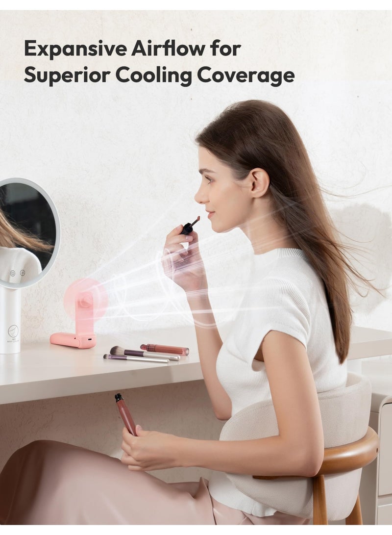 Aecooly Ultra-Thin Portable Fan, Ultra-Thin Handheld Fan, USB Rechargeable Mini Personal [Up To 24 Hours Of Maximum Cooling Time], Small Foldable Pocket Size, Suitable For Travel, Summer - Image 4