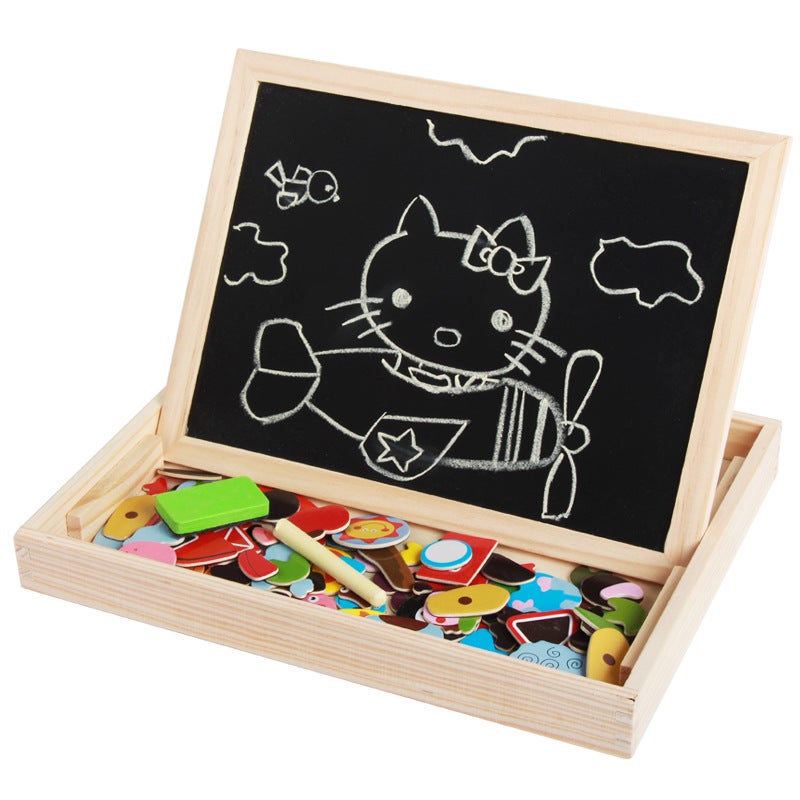Best Selling Children'S Magnetic Puzzle Double-Sided Jigsaw Drawing Board Baby Children'S Early Education And Intelligence Toys Manufacturers - Image 5