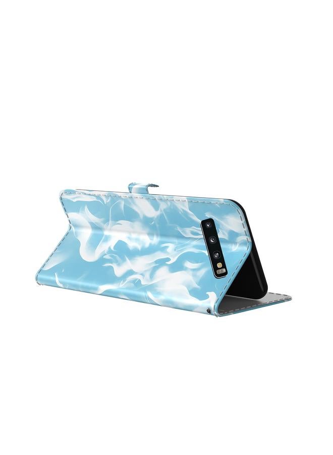 S-TOP Case For Samsung Galaxy S10 Cloud Fog Pattern Horizontal Flip Leather Case with Holder & Card Slot & Wallet - Image 4