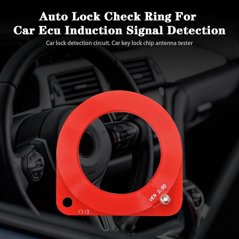 Car ECU Induction Signal Detection Card, Automotive Key Test Coil, Car Key Lock Chip Antenna Tester, Auto Diagnostic Tool for Checking The Lock Ring - Image 2