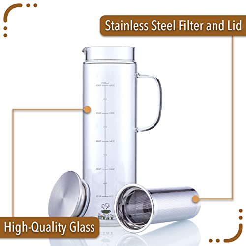 Brew To A Tea BTaT- Cold Brew Coffee Maker, 1.5 Quart,48 oz Iced Coffee Maker, Iced Tea Maker, Airtight Cold Brew Pitcher, Coffee Accessories, Cold Brew System, Cold Tea Brewing, Coffee Gift - Image 2