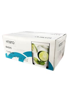 Krosno Krosno set of 6 Basic Glass Tumblers 150 ml  - Image 3