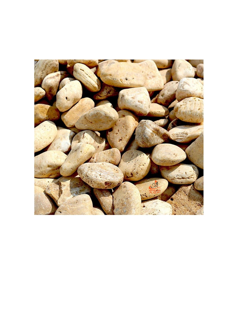 KNP Yellow Forest River Stone Natural Garden Material 3-5 cm 5 kg - Image 3