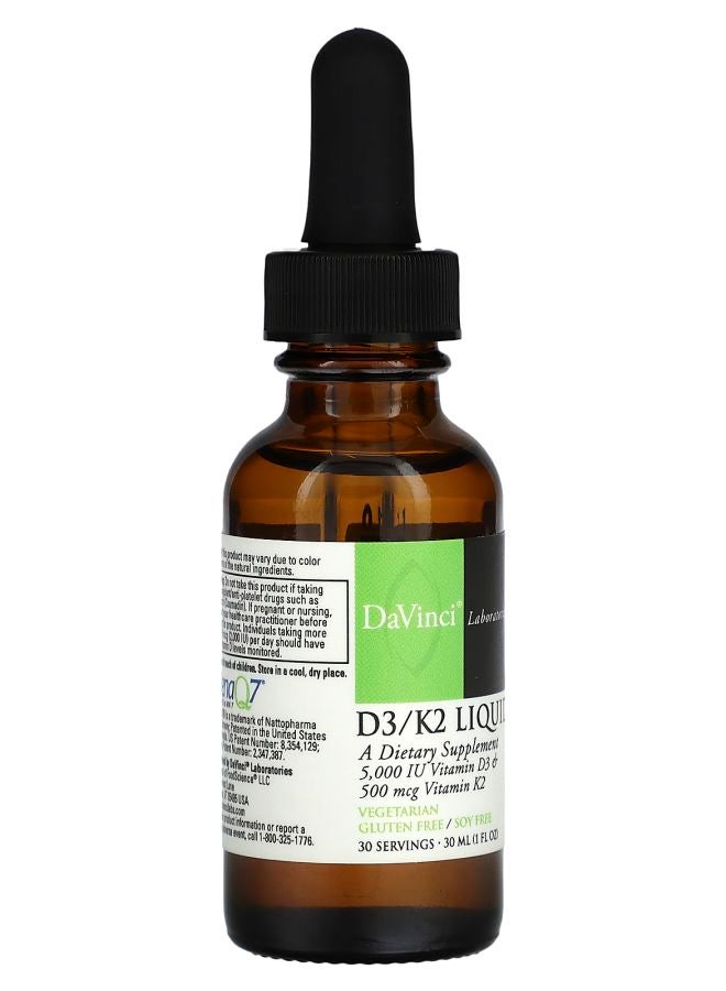 DaVinci Laboratories D3/K2 Liquid 1 fl oz (30 ml) - Image 2
