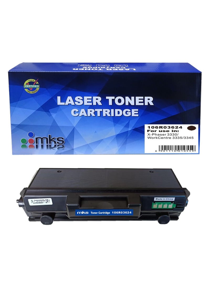MKS Toner Cartridge 106R03624 ( High-Capacity 15000 Pages)  Compatible with Xerox Phaser 3330 / WorkCentre 3335 /3345 - Image 1