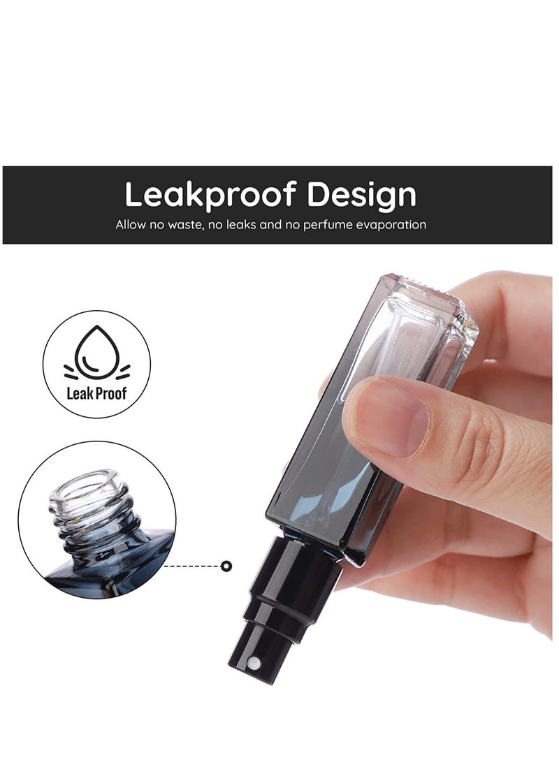 SOLARAE Travel Perfume Bottle Refillable 5Pcs 10Ml Mini Glass Containers With Funnel And Pipette Empty Portable Leak-Proof Fragrance Spray Atomizer Pump Kit For Toiletries - Image 3