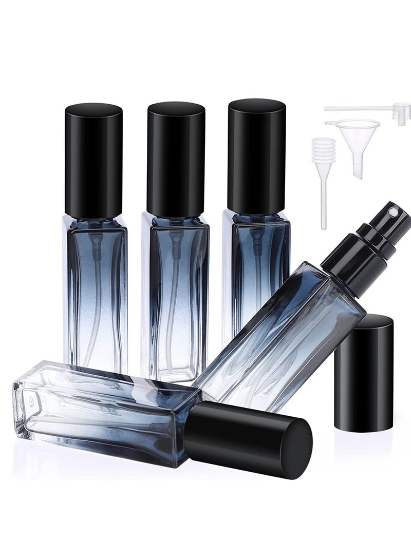 SOLARAE Travel Perfume Bottle Refillable 5Pcs 10Ml Mini Glass Containers With Funnel And Pipette Empty Portable Leak-Proof Fragrance Spray Atomizer Pump Kit For Toiletries - Image 1