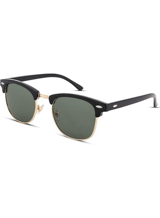 HDCRAFTER Semi-Rimless Polarized Sunglasses UV 400 Protection for Women Men - Image 1