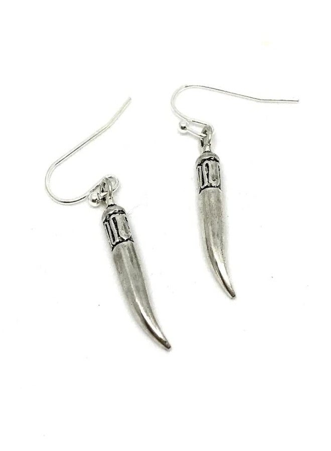 Astroghar Tibetan Aupicious Metal Horn And Tusk Lucky Charm Tops Jhumka Earring Ear Ring Pair For Men And Women And Girls - Image 1
