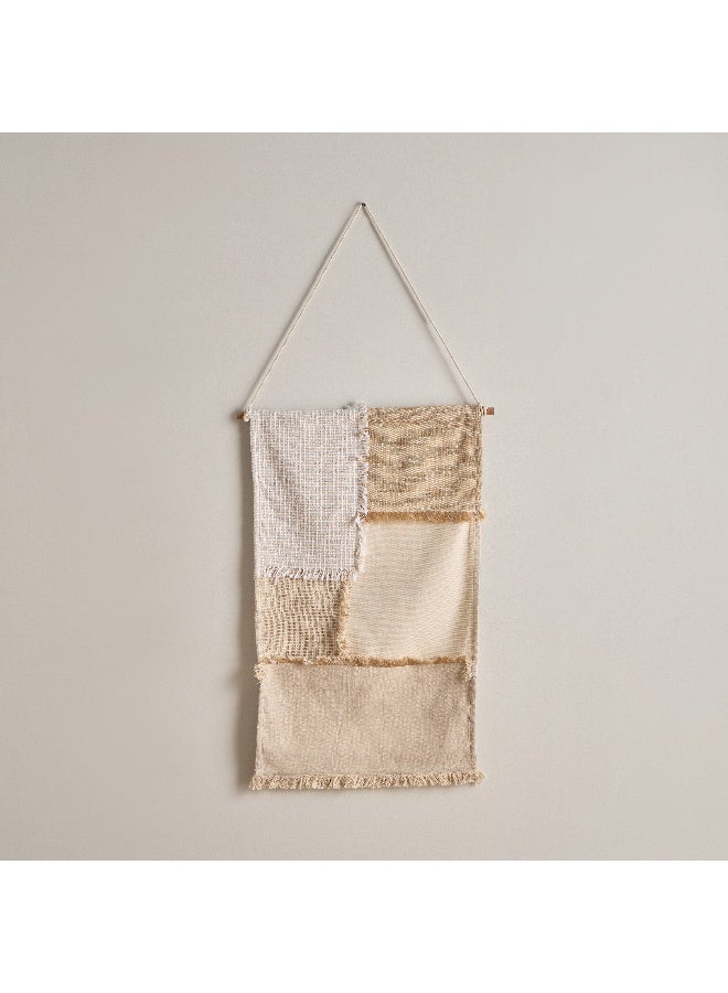 Home Box Noir Cotton Patchwork Wall Hanging 50 x 80 cm - Image 5