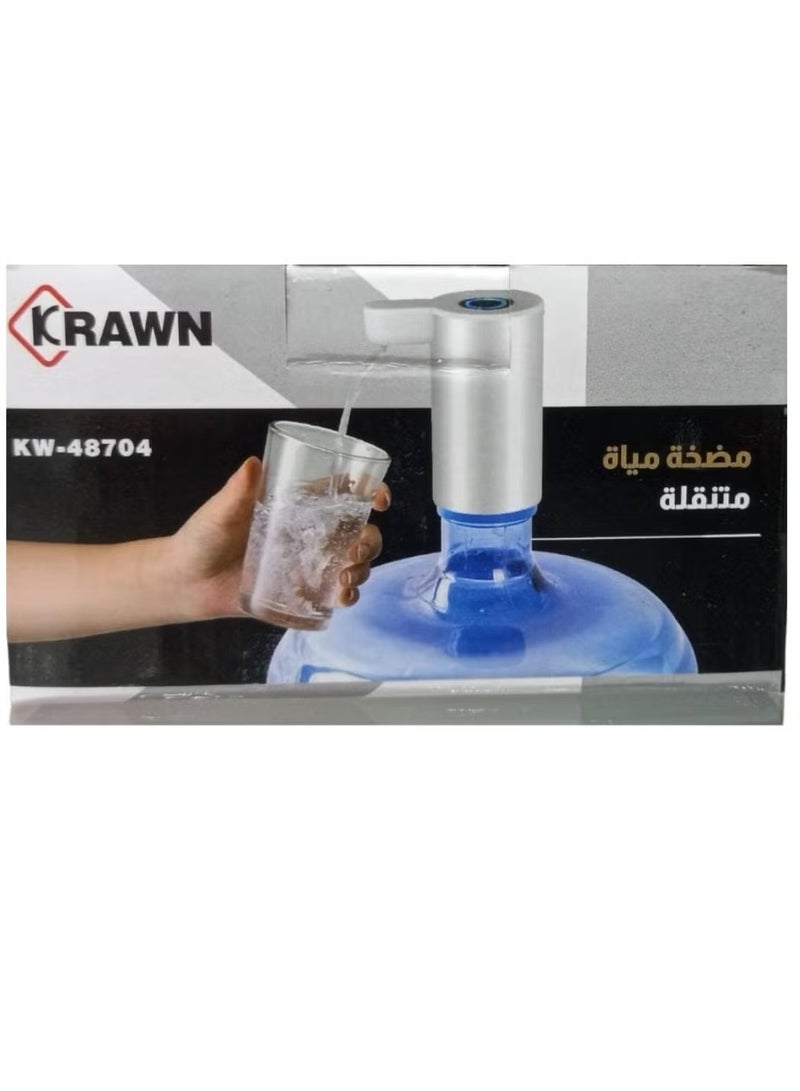 KRAWN Drinking Water Pump Portable USB Charging Electric Bottle Pump Multipurpose Dispenser for Home Camping - Image 1