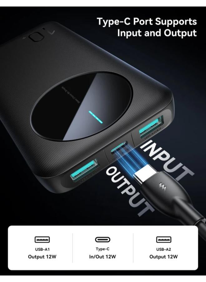 JOYROOM JR-PBF12 2.4A LED باور بانك  22.5W 10000mAh بضمان الوكيل  Trust - Image 2