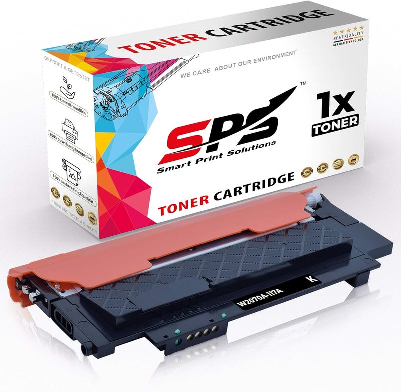 Smart Print Solutions SPS Compatible Toner Cartridges for HP | W2070A 117A | 1x Black | Yield upto 1,200 Pages - Image 1