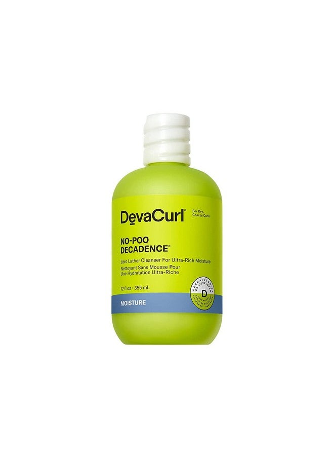 DevaCurl DevaCurl No-Poo Decadence Zero Lather Cleanser for Ultra-Rich Moisture, Green Oasis, 12 fl. oz.  - Image 1