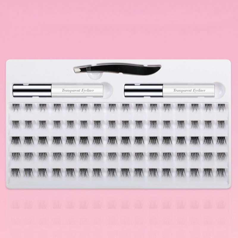 Fake Eyelashes Kit with Eye Lash Glue Tweezers False Eyelashes Eye Makeup Natural Long Thick Lashes for Eyelashes Extension - Image 2