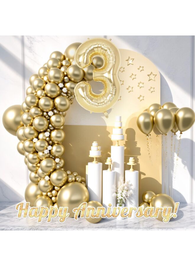 بالونات أرقام من رقائق الذهب الفاتحة مقاس 40 بوصة، بالونات أرقام كبيرة من مادة المايلر لديكورات حفلات أعياد الميلاد، بالونات أرقام عملاقة متوافقة مع الهيليوم لمستلزمات الاحتفال بالذكرى السنوية (3) - Image 4