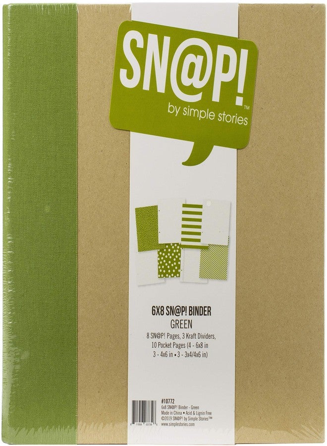 سيمبل ستوريز مجلد Simple Stories SNAP BINDER 6X8 أخضر (10772) - Image 1
