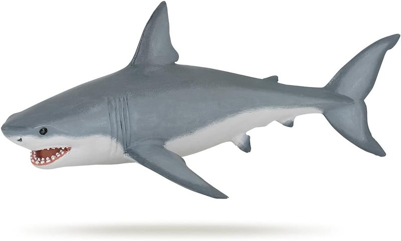 Papo 56002 Hand-Painted White Shark Figurine for Kids - Image 1
