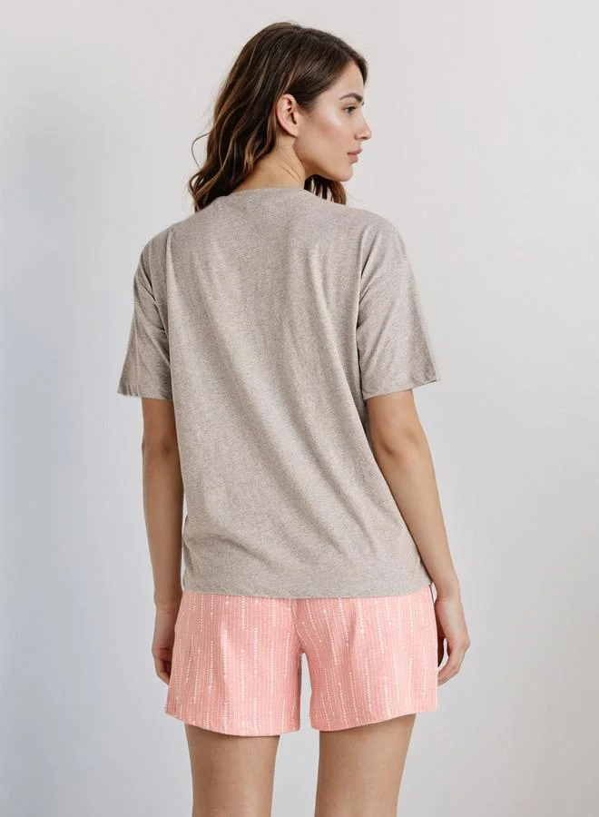 Splash FAV Pyjama Short Set T-shirt and Shorts Cotton
