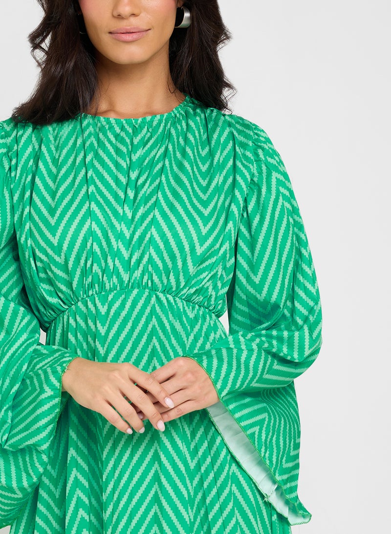 ايلا فستان ميدي شيفرون - Image 3