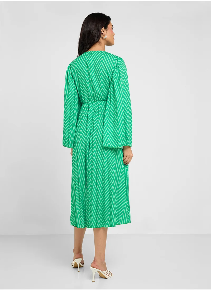 ايلا Pleated A-Line Dress