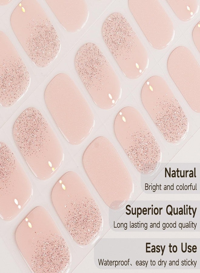 DUKASOU شرائط أظافر جل ديوكاسو شبه المعالجة، باليه أطراف الأصابع | 28 قطعة شرائط أظافر جل تعمل مع أي مصباح UV، ملصقات أظافر بجودة صالون، سهلة التطبيق لأظافر DIY في المنزل - Image 3